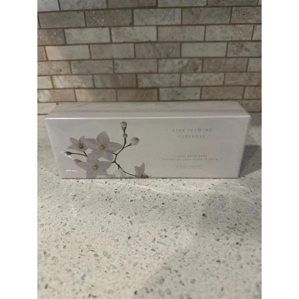 NEW Arbonne Star Jasmine Tuberose‎ Luxury Bath Bars Soap Sealed